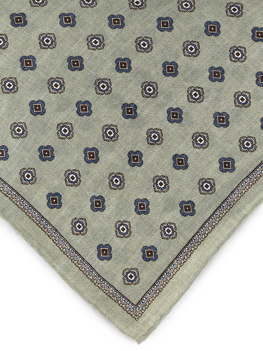 Brunello Cucinelli Medaglione pochet met geometrisch patroon Beige
