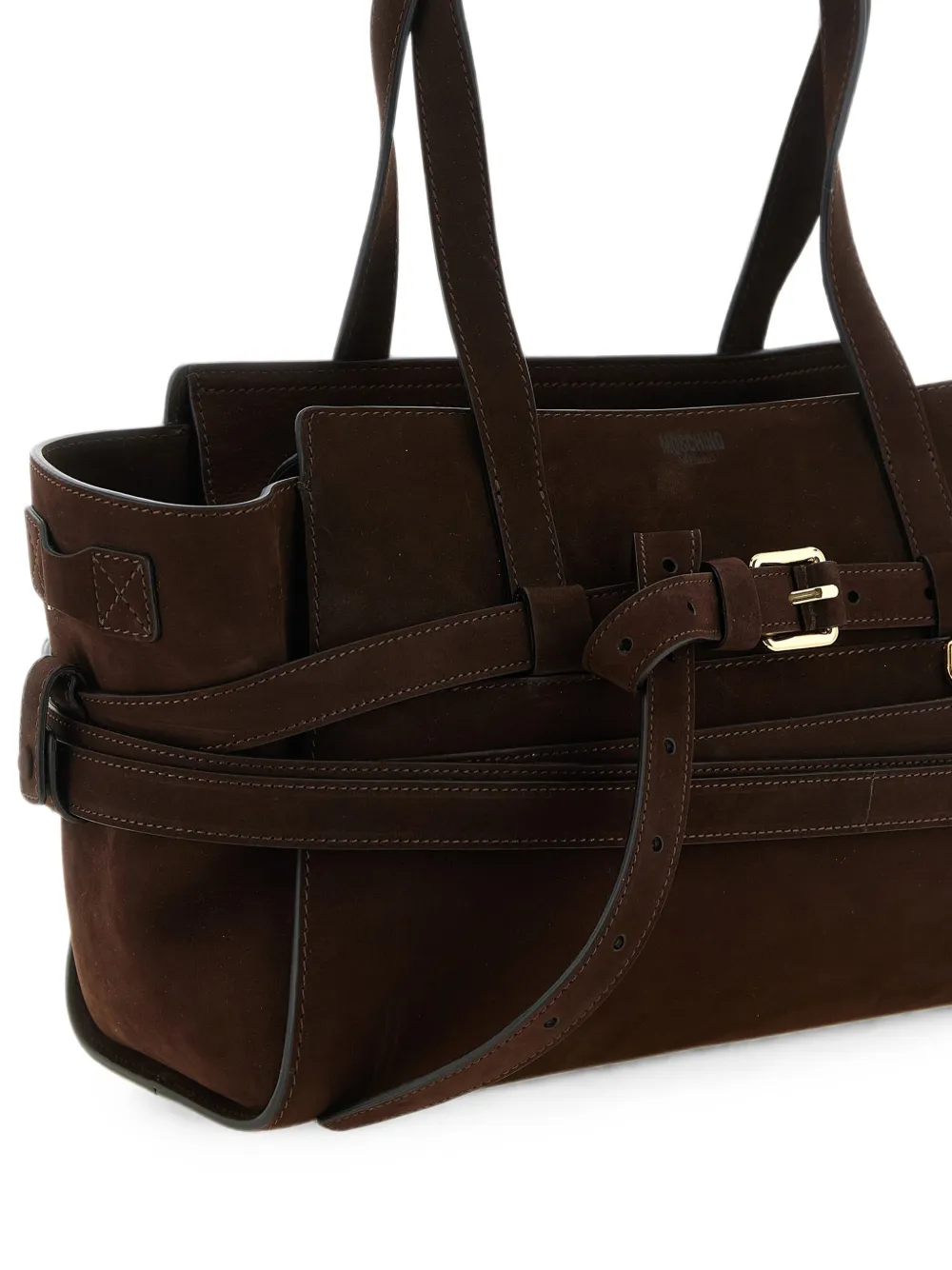 Moschino Tie Me shopper met ceintuur Bruin