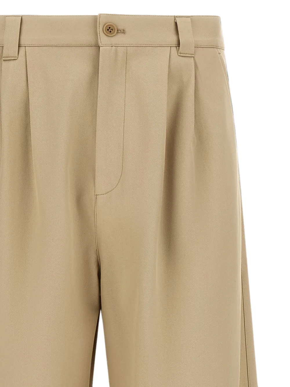 A.P.C. Ricky pleated cotton trousers Beige