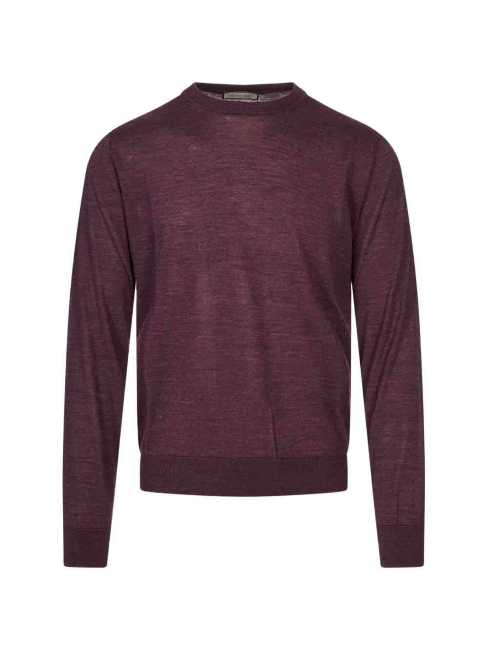 Canali crew-neck long-sleeve sweater - Viola