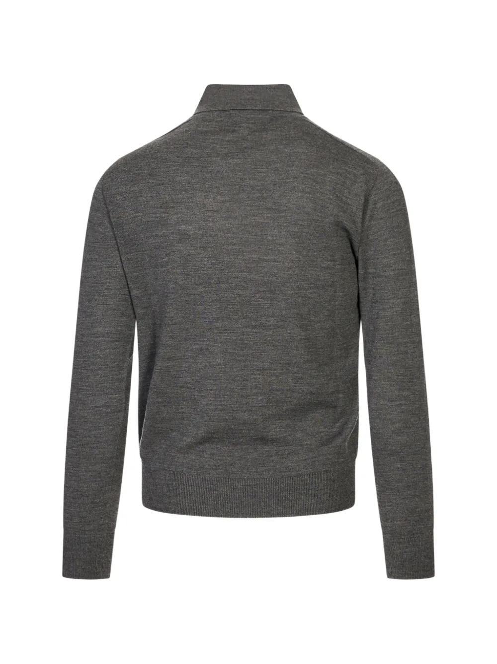 Canali Poloshirt met lange mouwen Grijs