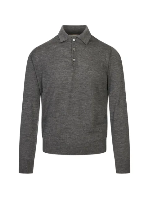 Canali Langärmeliges Poloshirt