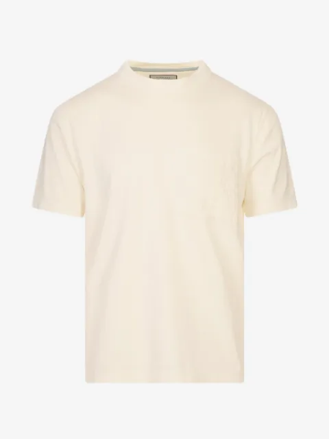 Canali embroidered-pocket T-shirt