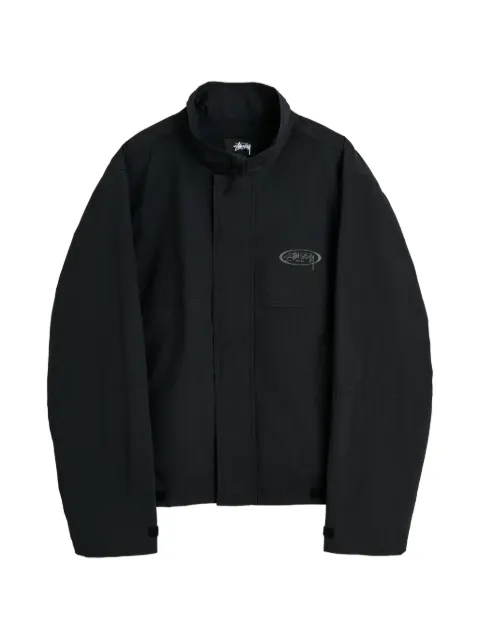 Stüssy MX logo-print high-neck jacket