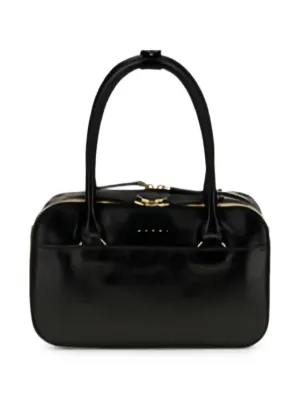 【新品】MARNI　レザ―ハンドバッグ　ブラック MARNI（マルニ）バッグ - FARFETCH