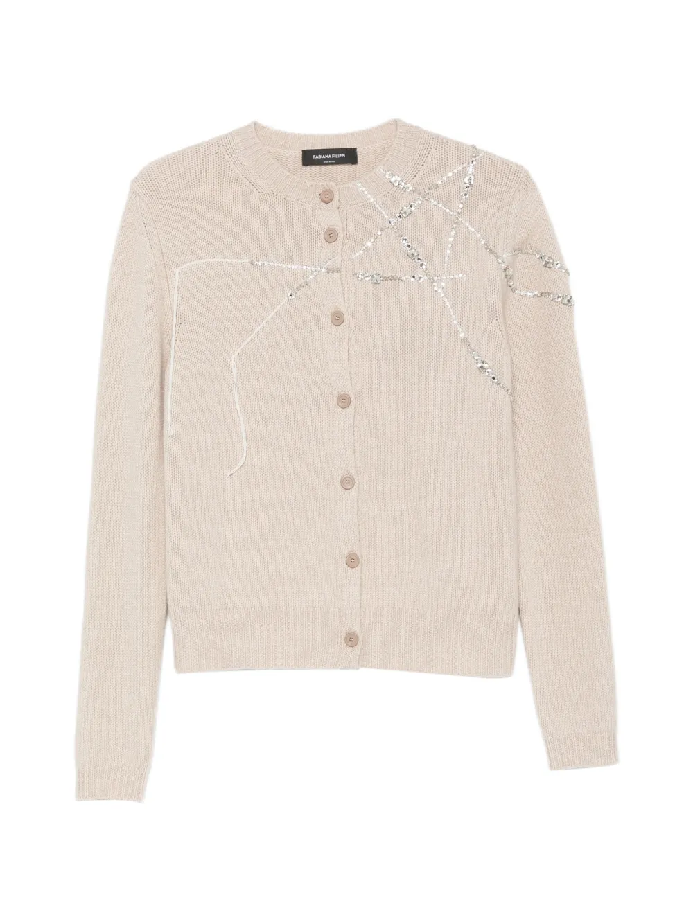 Fabiana Filippi Cardigan con decorazione - Toni neutri