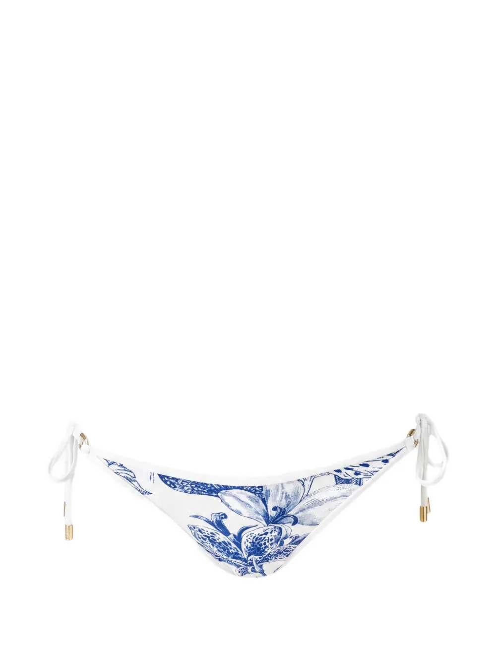 Melissa Odabash Slip bikini Malta a fiori - Bianco