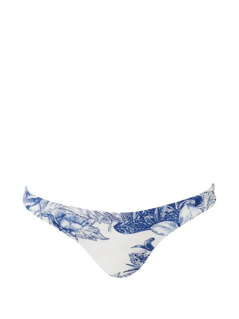 Melissa Odabash Prague Bikinihöschen mit Paloma-Muster - Weiß