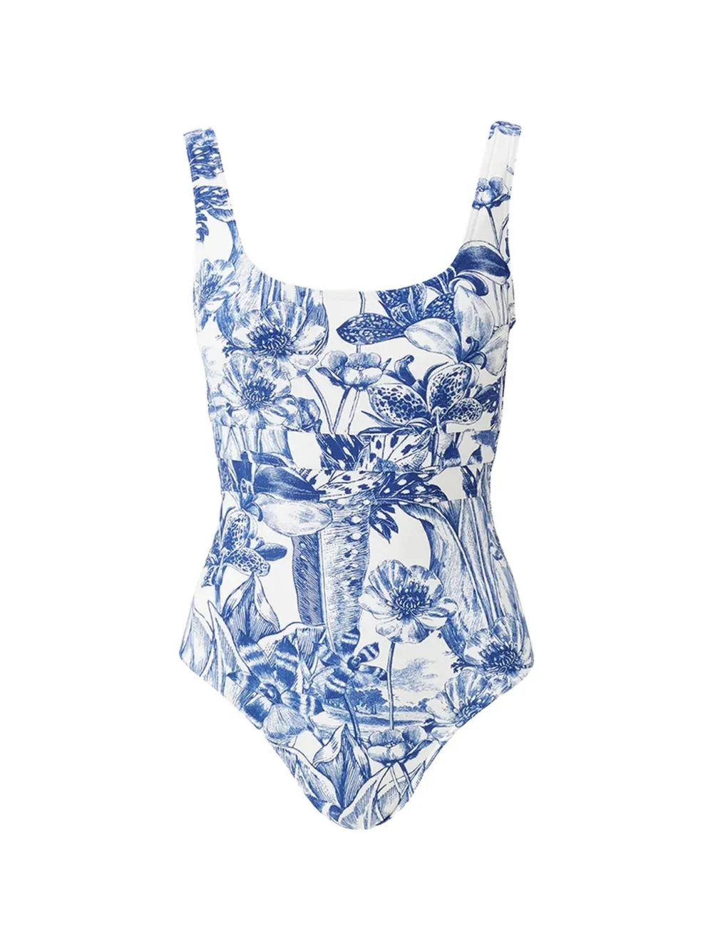Melissa Odabash Nevada floral-print swimsuit - Bianco