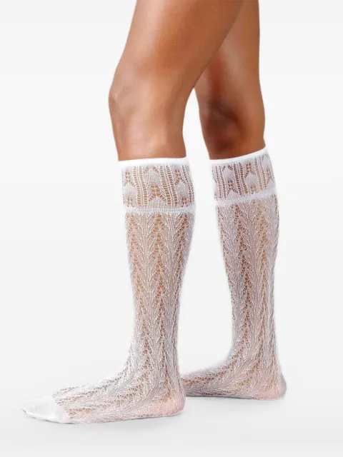 Swedish Stockings Erica crochet-knit socks
