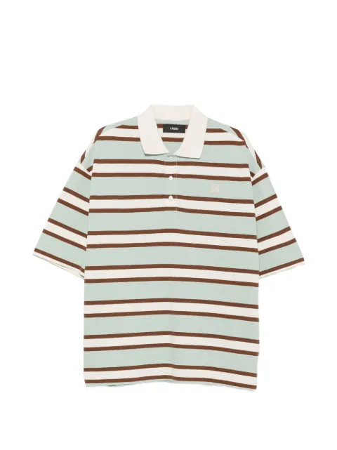 AMIRI striped short-sleeve polo shirt