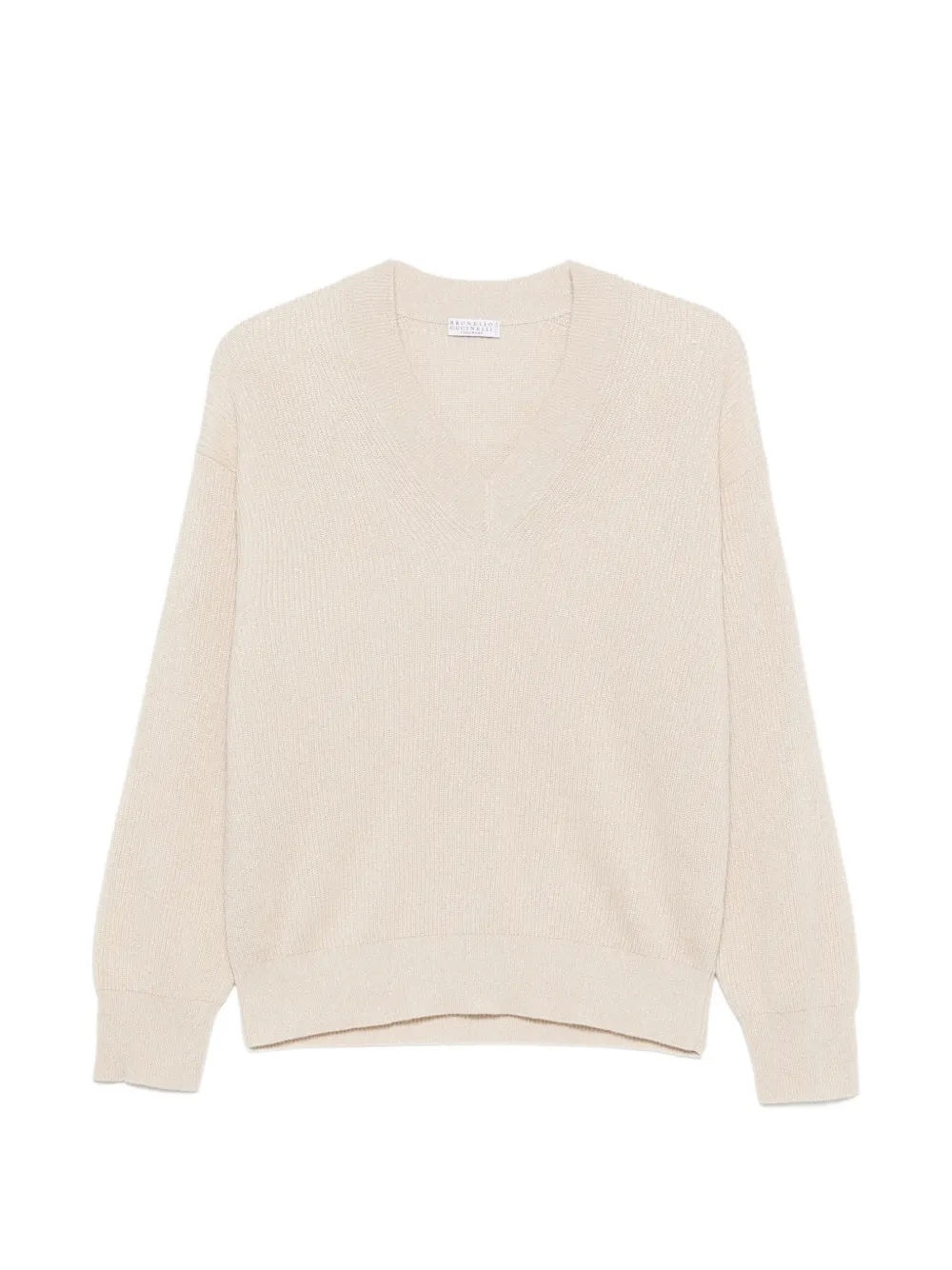 Brunello Cucinelli V-neck sweater - Nude