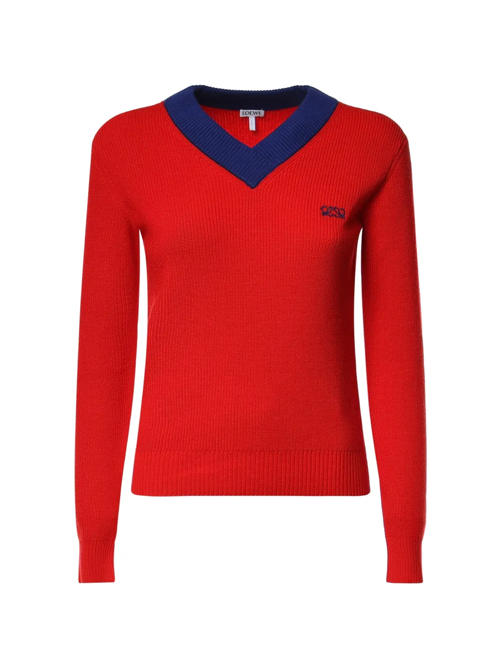 LOEWE sweater in cotton and wool - Rot