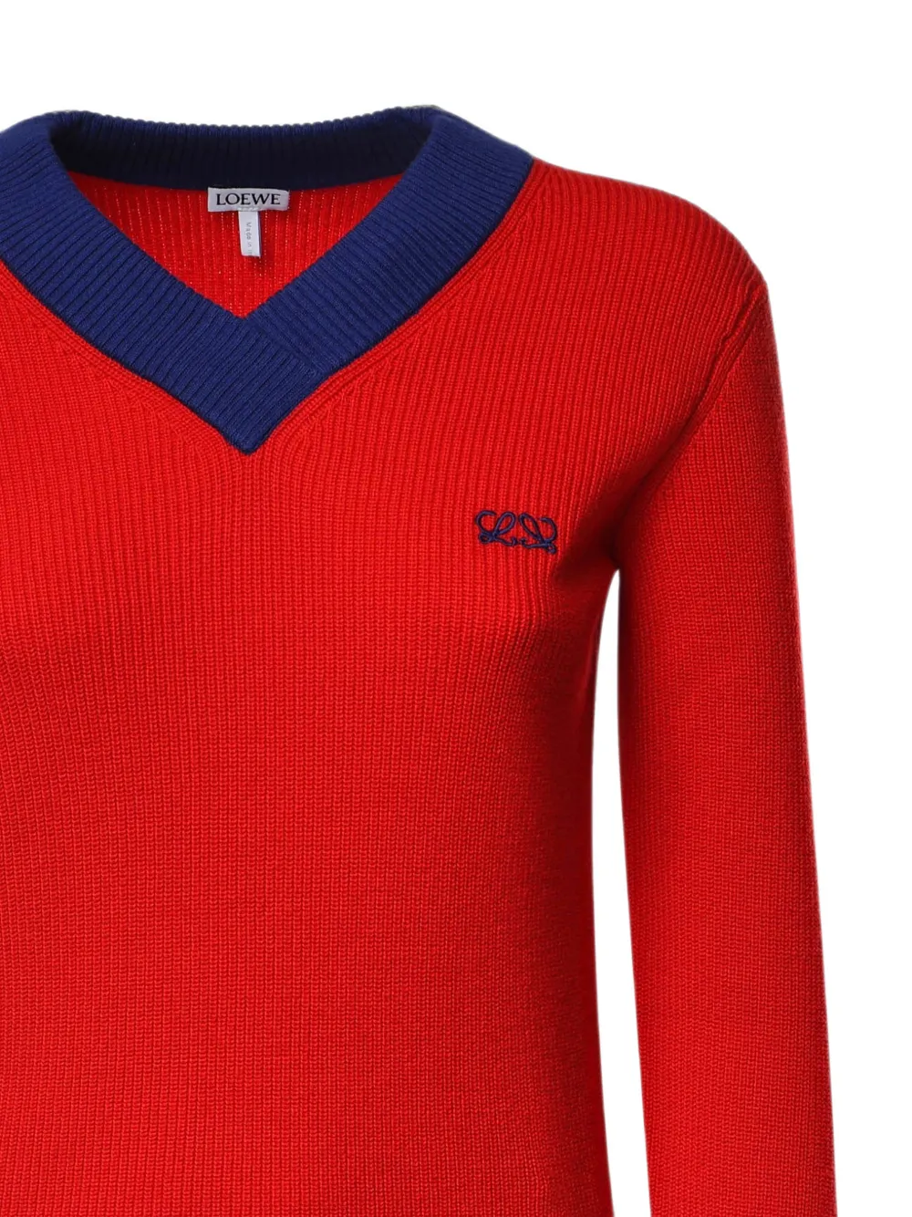 LOEWE Trui van katoen en wol Rood