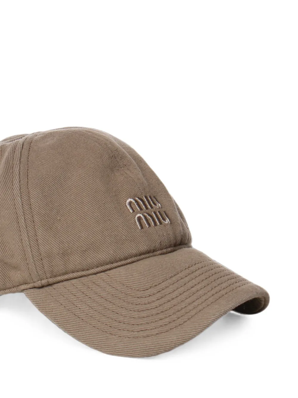 Miu Drill honkbalpet Beige