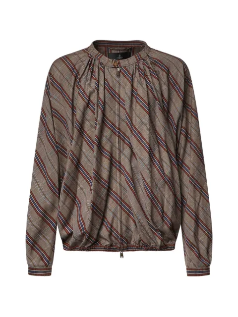 Vivienne Westwood camisa con cierre y rayas estampadas