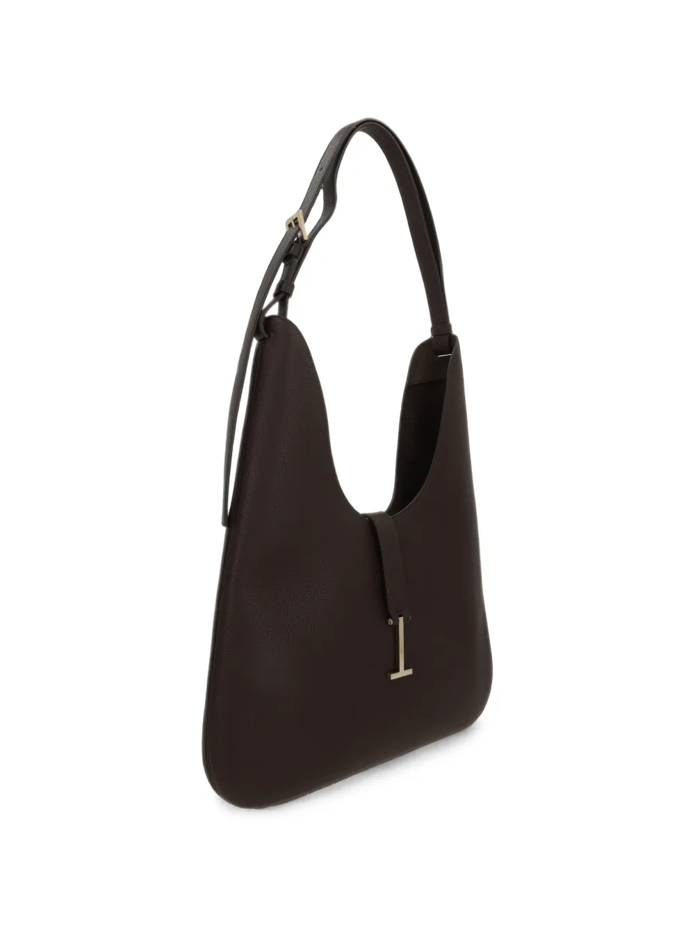 TOM FORD Medium Kara Leather Tote Bag in Brown, view 3