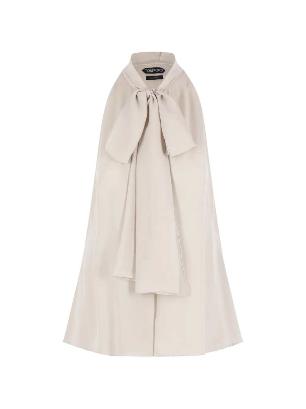 TOM FORD bow-detail halterneck top - Nude