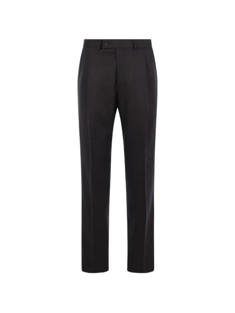 Caruso pressed-crease wool trousers
