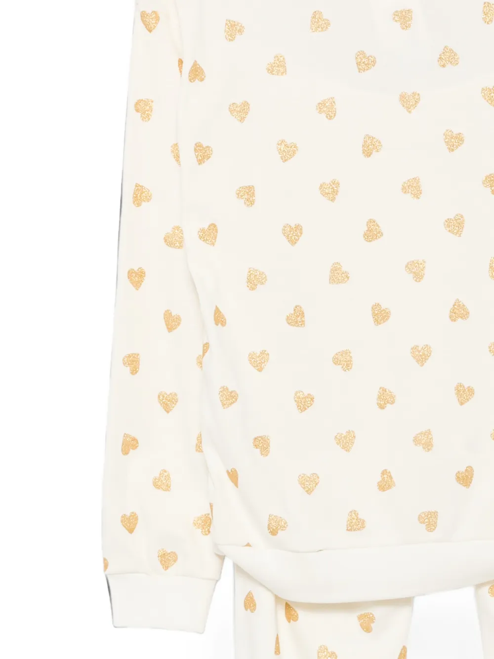 Petit Bateau Pyjama met hartprint Beige