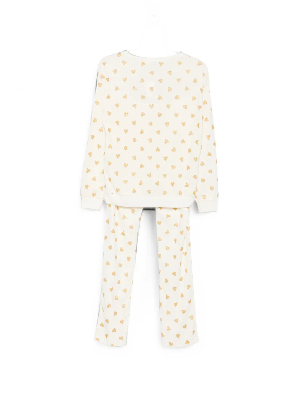 Petit Bateau Pyjama met hartprint Beige