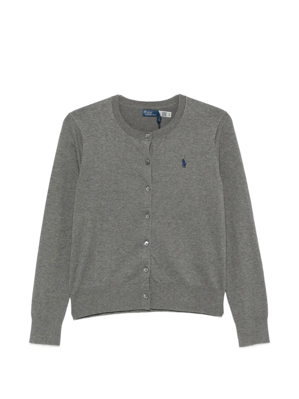 Polo Ralph Lauren logo-embroidered button-front cardigan - Grey