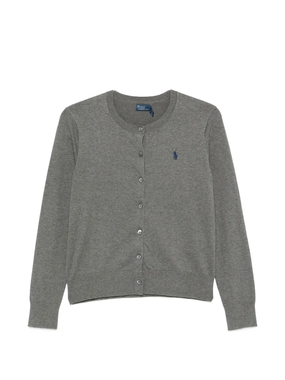 Polo Ralph Lauren logo-embroidered button-front cardigan - Grau