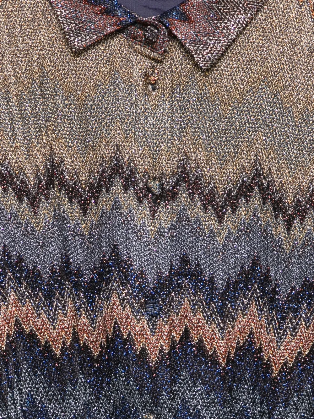 Missoni Kids Shirt met knoopsluiting Blauw
