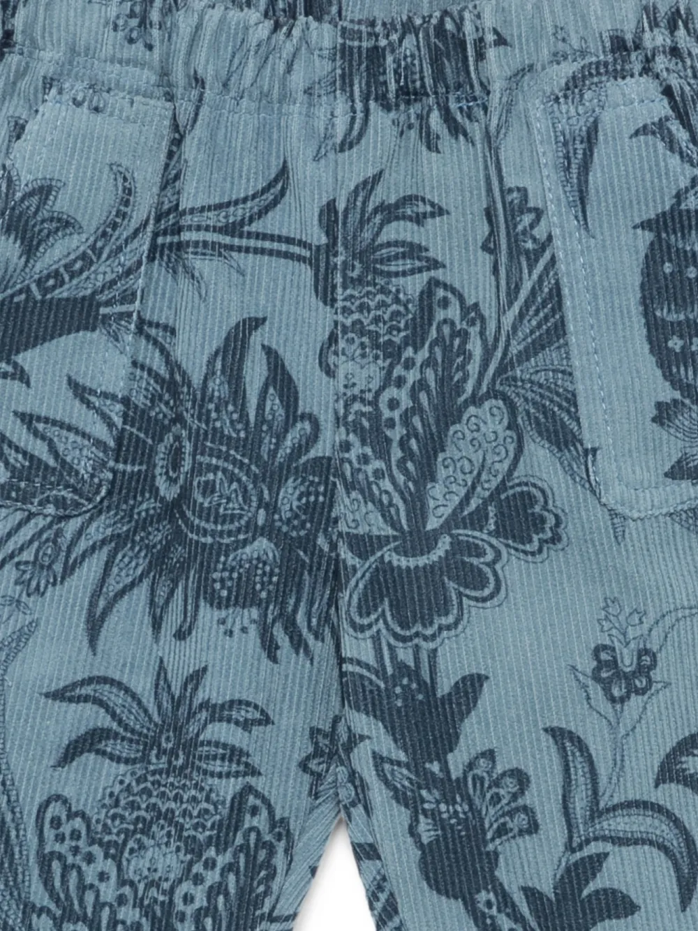 ETRO KIDS Ribfluwelen broek Blauw