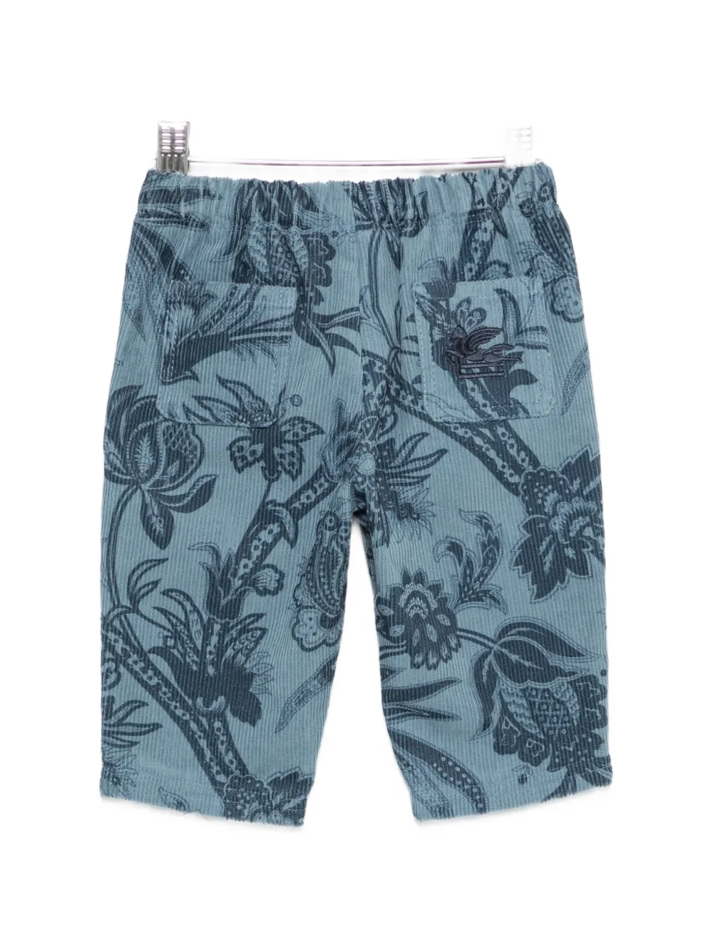 ETRO KIDS Ribfluwelen broek Blauw