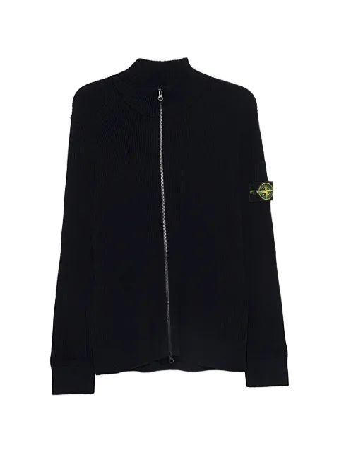 Stone Island 5100017 full rib RWS wool zip-up jumper