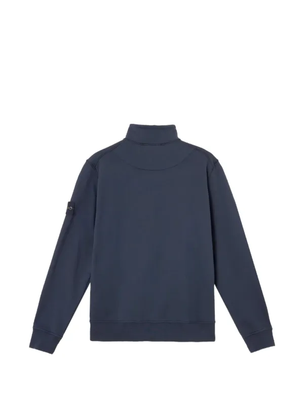 Stone Island ハーフジップセーター | ブルー | FARFETCH JP