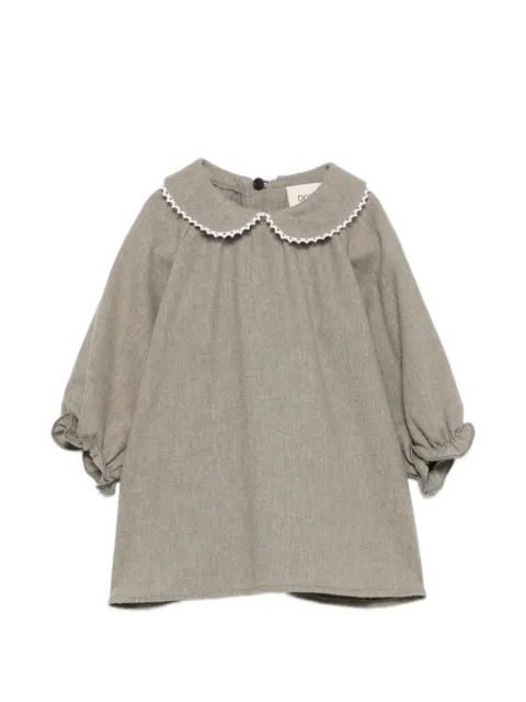 Douuod Kids crochet-trim ruffled-cuff dress