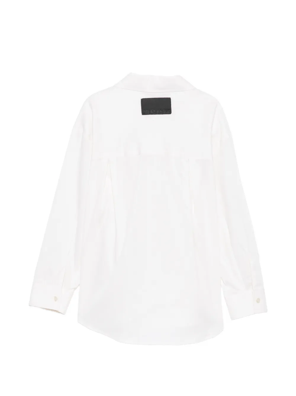 MSGM Kids Shirt met geborduurd logo en strik-detail Wit