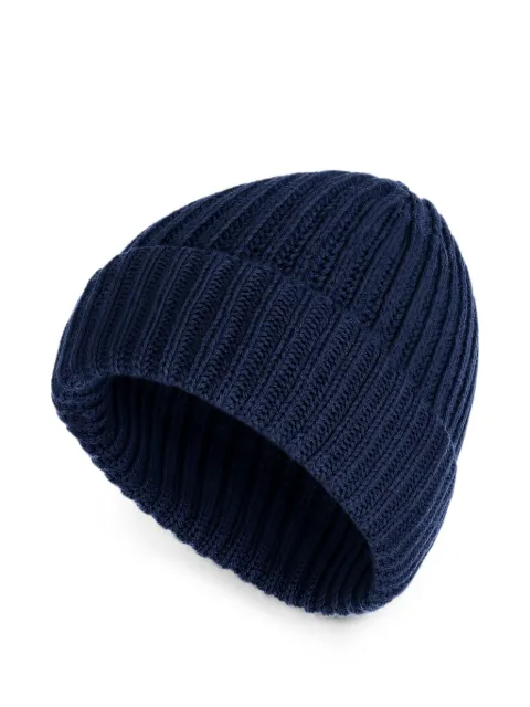 Malo ribbed-knit cashmere beanie hat