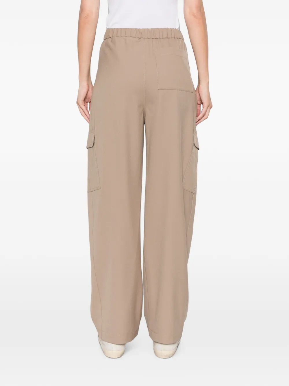 Fabiana Filippi Broek met elastische taille Bruin