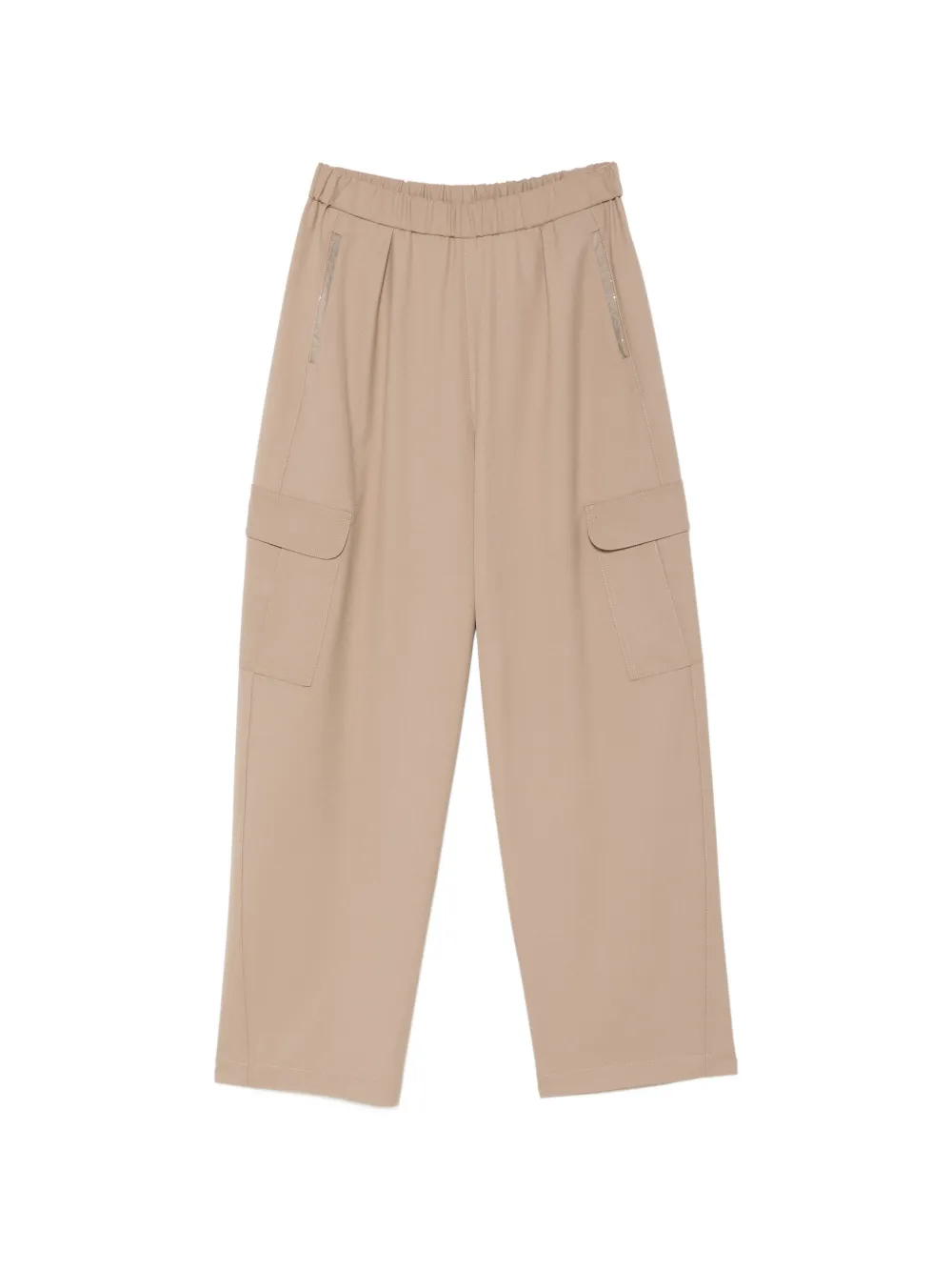 Fabiana Filippi elasticated-waist cargo pants - Marrone