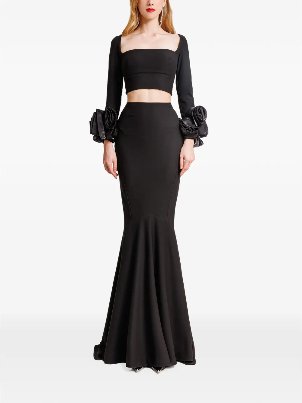Gemy Maalouf Cropped top Zwart