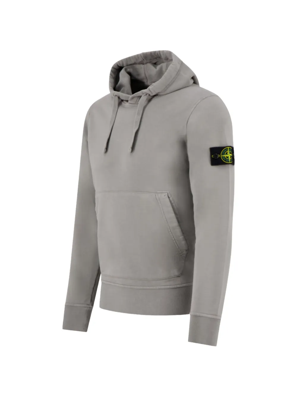 Stone Island 6100062 biologisch katoenen fleece hoodie Grijs