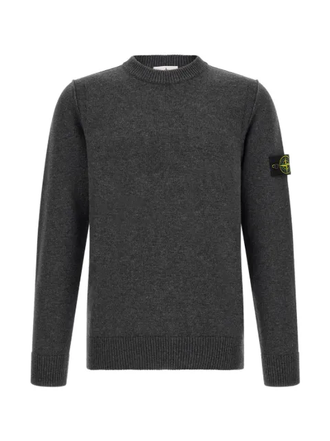 Stone Island pull en laien Ă patch logo
