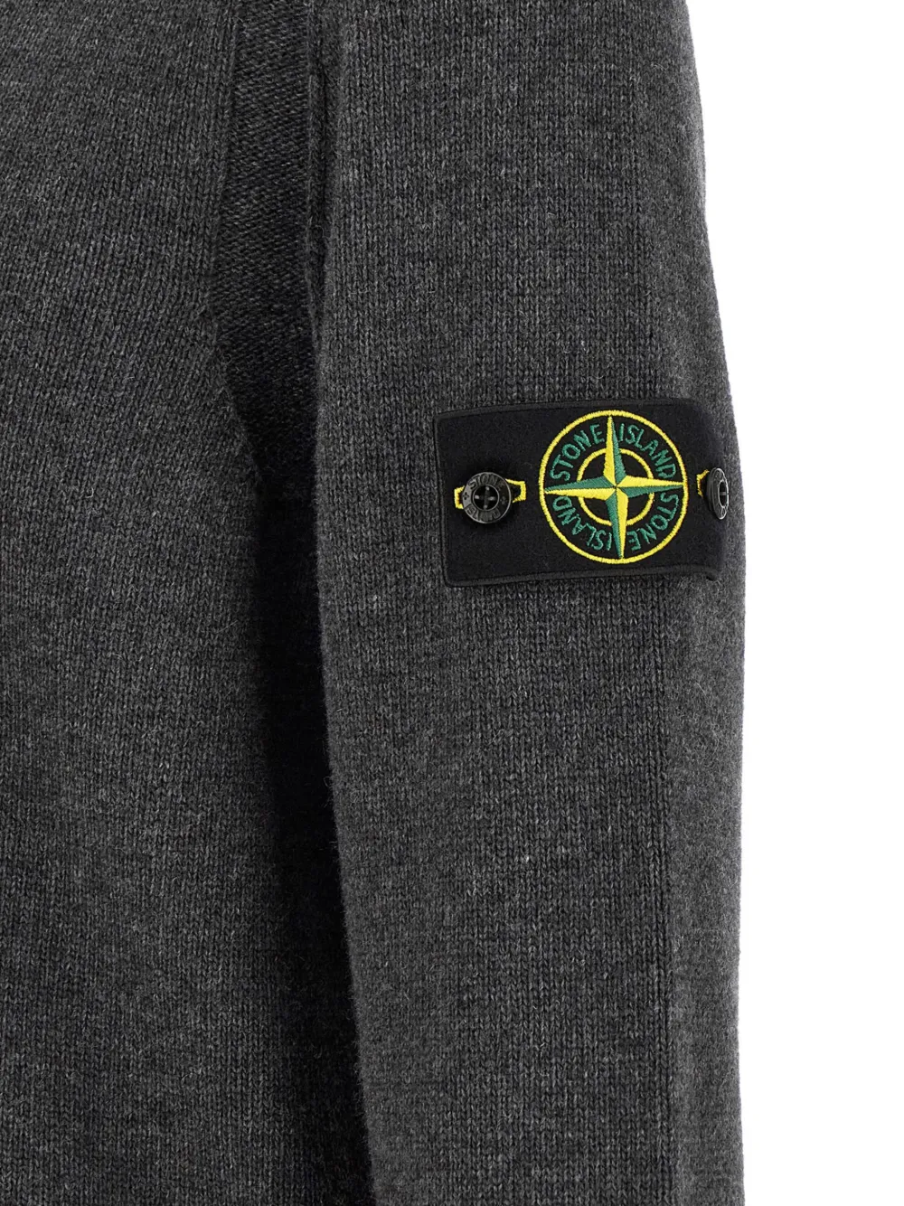 Stone Island Trui met logopatch Grijs