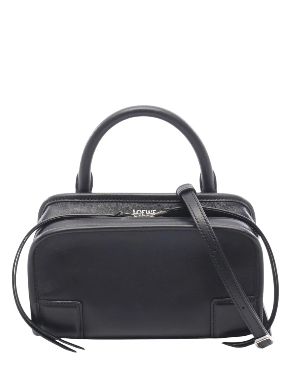 Loewe Pre-Owned 2010-2026 mini Amazona Satchel-Tasche aus Leder 18cm - Schwarz