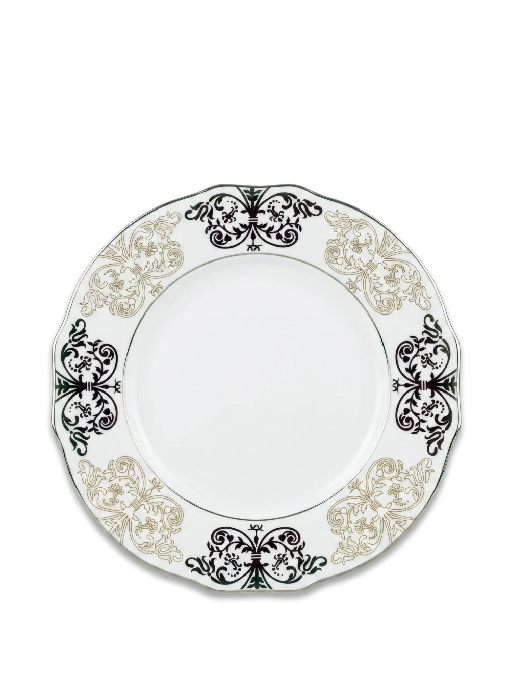 GINORI 1735 x Oscar de la Renta scalloped-edge plate - Weiß