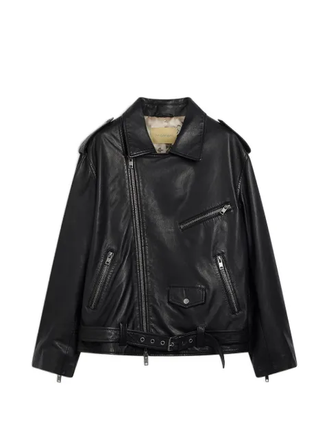 MOMONÌ chamarra biker Lond de piel