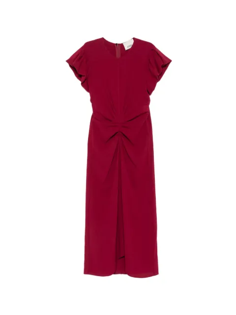 ISABEL MARANT Terena gathered cap-sleeve midi dress