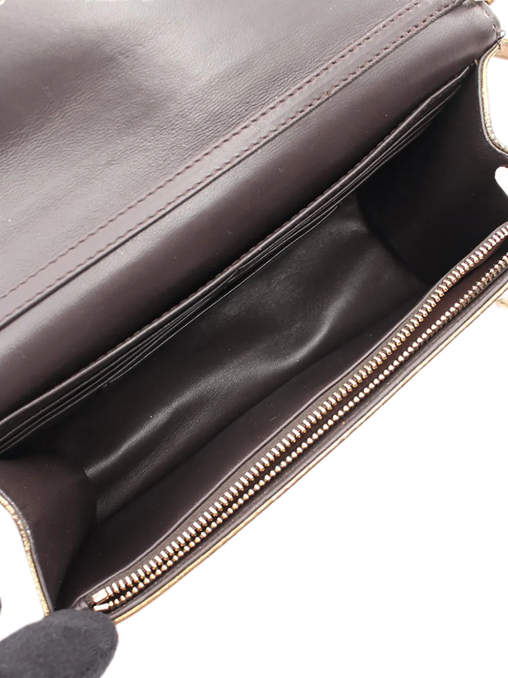 Dior Pre-owned 20th Century Metallic Calfskin Miss Dior Promenade Crossbody Bag in Gold, view 4
