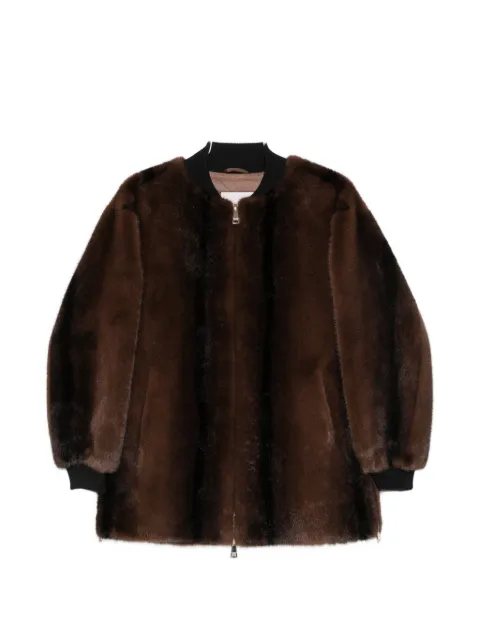 ERMANNO FIRENZE  faux-fur zip-up jacket