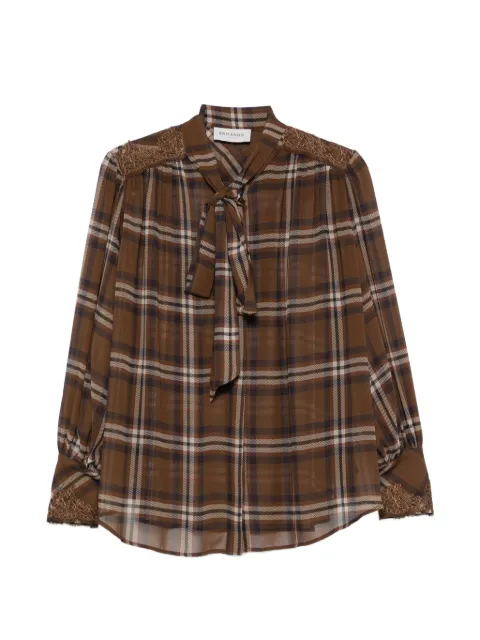 ERMANNO FIRENZE  camisa con motivo de cuadros