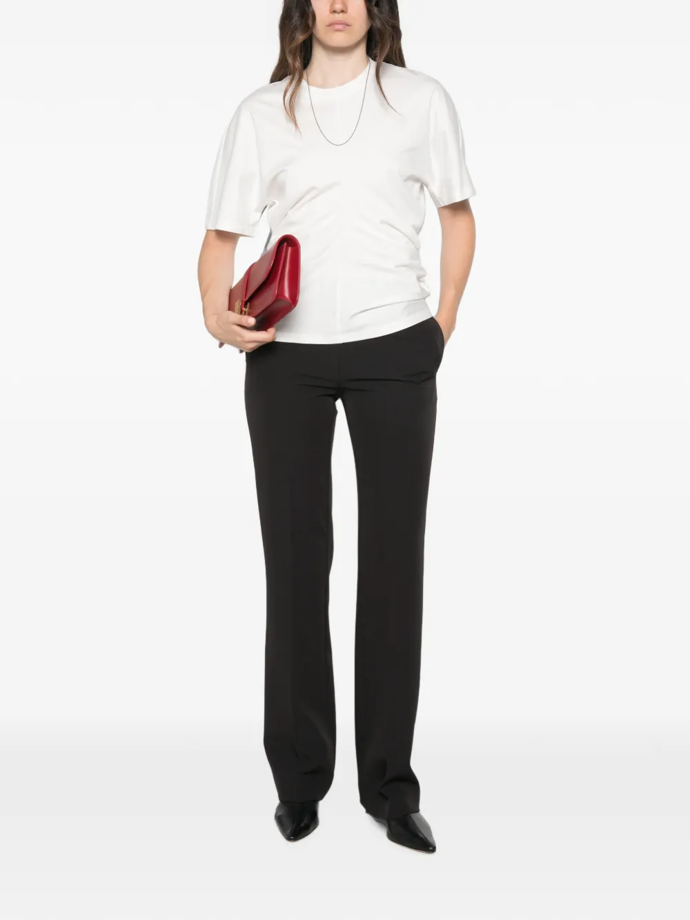 ERMANNO FIRENZE Straight broek Zwart