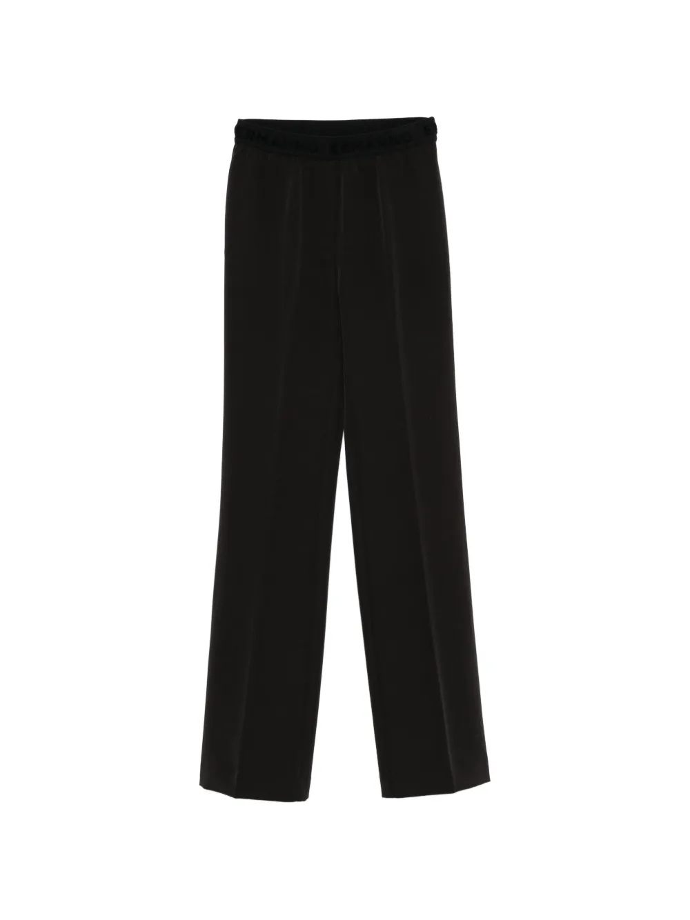 ERMANNO FIRENZE logo-waistband straight-leg trousers